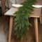 YXZZWL 5 FT Real Touch Norfolk Pine Garland Green Artificial Christmas Garland Faux Greenery Garland for Holiday Fireplace Mantle Window Indoor Outdoor Decor (1PCS)