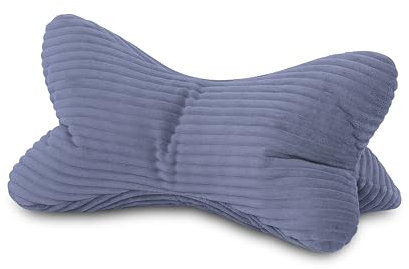 Leseknochen XXL 60x30x30 cm Cord Grau Nackenkissen Knochenkissen Nackenrolle Lesekissen Öko-Tex 100 Zertifiziert und 60°C waschbar - Kissen für Nacken, Knie oder Bauch zum Lesen oder Relaxen
