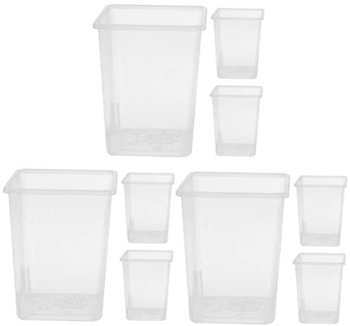 Supvox 9 STK Fütterungsbox Lebensraum Gehege Sprungspinnengehege Spinnen Terrarien Reptilien Zuchtboxen Füttern Inkubatoren Brutboxen Habitat Inkubatoren Gehege Für Vogelspinne Plastik