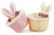 Cestino pasquale in tessuto, cestino pasquale per bambini, imbottitura pasquale, decorazione pasquale, decorazione pasquale, da riempire, coniglietto pasquale, mini cestino di peluche per caramelle,