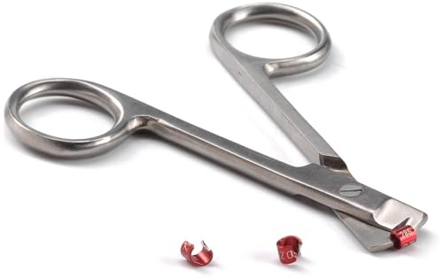 Tijeras genéricas para cortar anillos de pájaros, acero inoxidable, plata moderna, 1 unidad