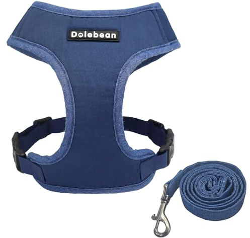 Arnés para perros pequeños, arnés para perros pequeños del Reino Unido, sin plomo incluido, sin tirones, básico en forma de Y, fácil de caminar, ajustable y suave, para cachorros chihuahua labrador