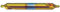 KEO 26040-TiN Kombinierter Bohrer und Senker, 1,27 cm Schnittdurchmesser 60 Grad, 10,2 cm Schnittlänge, 10,2 cm Länge, HSS, unbeschichtet, Long Series, 12 Stück