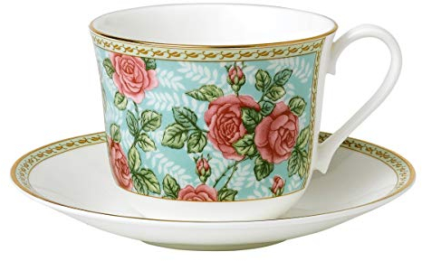 Roy Kirkham Jumbo Tasse et Soucoupe Rose 0,4 l