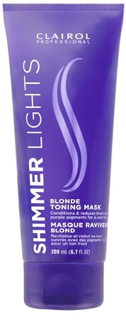 Clairol Professional Shimmer Lights Violet Toning Mask 200mL - Packaging may vary