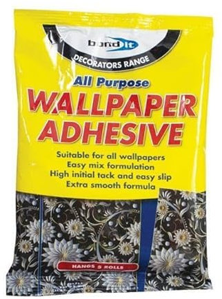 Bond It All Purpose Wallpaper Adhesive Strong Paste Wood Filling Windowsills Banisters MDF Laminate 95g x 5Rolls