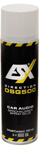 ESX DSG500-500 ml – extra starkt spraylim för följande material: läder, trä, filt, tyg, kartong, matta, plast, metall och målade ytor