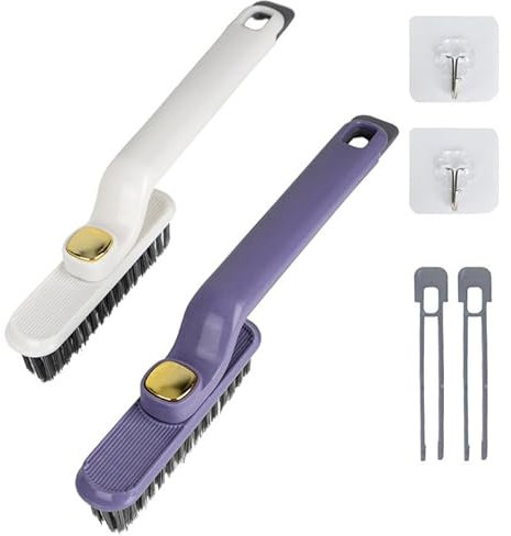 2 Stück fugenreinigungsbürste,reinigungsbürste für Fliesenböden Küche Badezimmer,fugenbürste hartborsten Ecken reinigungsbürste,eckenreinigungsbürste für Ritzen und Ecken