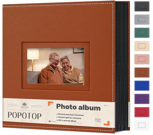 Popotop Album photo de 10 x 15 cm, 800 pochettes avec couverture rigide en