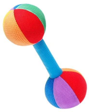 LALADEFIEE Mancuerna Portátil para Bebés Ligera de Tela Entrenamiento de Color para Juego y Ejercicio Sensorial de Agarre Cómodo