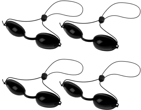 4 Occhiali Infrarossi, Occhiali Lampada Abbronzante,UV Occhialini Solarium, Occhialini Sole, Occhiali di Protezione del Laser Occhi per Ipl UV Luce Terapia a Infrarossi, per Beauty Clinic