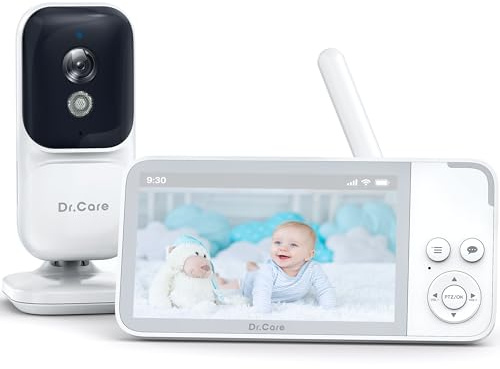 Dr.Care NeoView Baby Monitor Video e Audio, Schermo 3.5, Telecamera Bambini con Monitor, Audio Bidirezionale, Visione Notturna, VOX (Monitor 3.5 con 1 Telecamera)