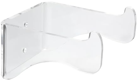 ERINGOGO Supporto a Muro per Chitarra e Basso in Acrilico Kit Viti, Installazione Facile per Esposizione Strumenti a Corda e Decorazione D'interni