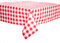 texpot Landhaus Tischdecke 100 x 100 cm Rot-weiß Kariert aus 100% Baumwolle im 20 mm Karo Bauernkaro