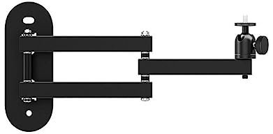 LQQDREX Support mural pour projecteur - En aluminium - Pour fixation universelle de 6,35 mm - Double axe réglable - Trou I7K8 - Vis de support