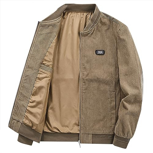 Générique Blouson Homme Léger Été, Veste Décontractée Homme Aviateur Coupe-Vent Transition Coupe Fines Veste Demi-Saison, Saharienne Hommes, Vestes De Randonnée, Blouson Zippée avec Poches