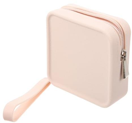 LOORGVEL Bolsa de Silicona Diseño Compacto y Discreto para Compresas Textura Similar Piel Adecuado para Niñas Jóvenes en Su Primer Período Menstrual y Uso Diario