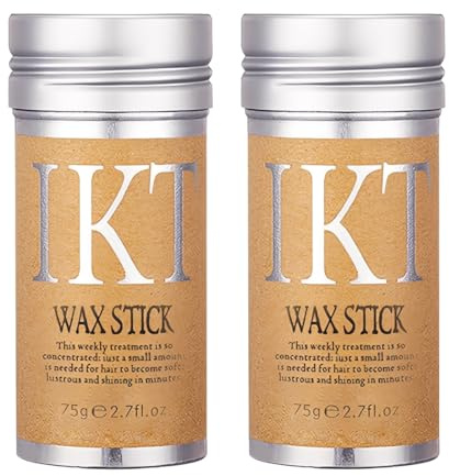 YUPZAR 2 Pezzi Bastone di cera Stick per Finitura Capelli spezzati, cera capelli stick, gel acconciatura idratante Unisex 75g
