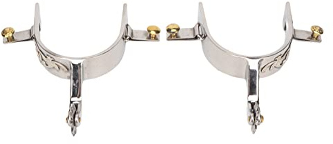 MUNEFE 2 espuelas de Acero Inoxidable, espuelas de Vaqueros Occidentales, espuelas para Cuerdas de Caballos para garantizar una comunicación eficiente Entre el Jinete y el Caballo