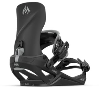 JONES - Fixation de Snowboard Mercury All-Mountain et Freeride avec SKATETECH, réactive et Confortable – Stealth Black - S