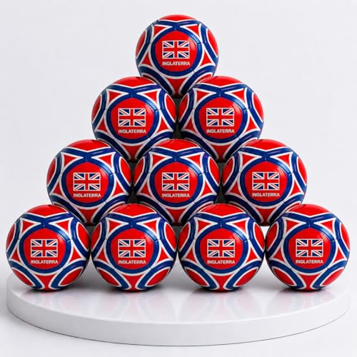Toyana Kids Football Size 5 - Pack of 5 Training Footballs, Machine Stitched PVC Soccer Ball with Butyl Bladder, Indoor & Outdoor Sports Ball for Boys & Girls