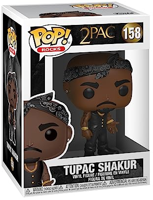 Funko Pop! Rocks Tupac - Vinyl-Sammelfigur - Geschenkidee - Offizielle Handelswaren - Spielzeug Für Kinder und Erwachsene - Music Fans - Modellfigur Für Sammler und Display
