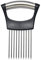 MEETOZ Stainless Steel Onion Holder Fruits Veg Meat Tomato Cutter Slicer Peeler Chopper,Stainless Steel Cutting Kitchen Gadget