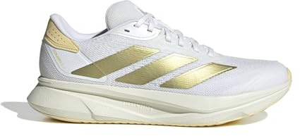 Adidas Mujer Duramo SL 2 Running Shoes, FTWR White/Gold Met./Orange Tint, 36 2/3 EU