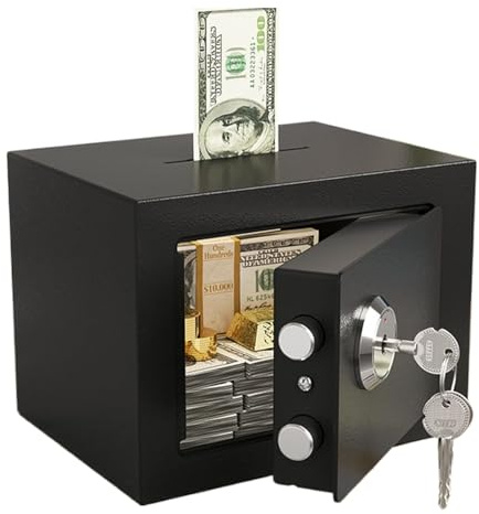 Coffres-Forts pour la Maison,Coffre-Fort Domestique à Serrure Mécanique | Organisateur pour Appartements, Hôtels, Valises, Propriétaires, Documents, Placards et Locataires