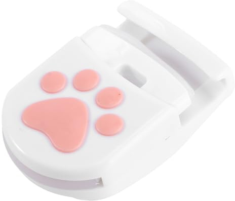 FONDOTIN Arricciatore Portatile Bianco in Metallo e Silicone, Modellatore per Palpebre Pratico e Sicuro per Applicazione Personale e Professionale senza Danneggiare o Irritare