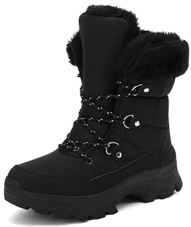 Apres Ski Femme Bottes De Neige Botte Hiver Fourrée Chaussure Pour Grand Froid Bottine Boots Chaussures Impermeable Chaude Imperméable Glacia Barefoot Fourrées Chaudes Raquette D'hiver Bottines