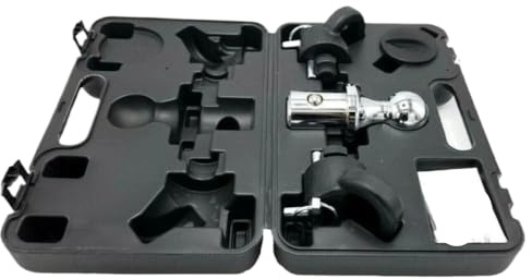 2-5/16 Gooseneck Ball & Chain Kit Compatible avec Ram 2500 3500 Puck System Trailer Hitch 30,000 lb Capacité