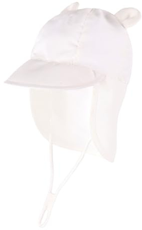 MUNSKT Chapeaux Soleil Anti UV,Chapeau Soleil Bébé,Réglable Cou Protection Casquette pour 6-12 Mois Filles Garçons