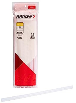 Arrow AP10-4 All Purpose Full Size Glue Sticks for Hot Glue Guns, Use for High Temp and Low Temp Crafting, Hobbies, and General Repair Projects, 10-Inch by 1/2-Inch, Clear, 12-Pack