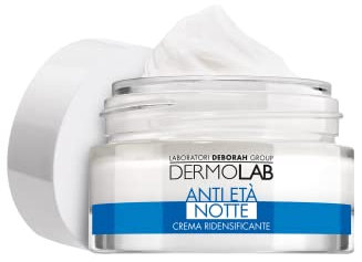 Dermolab - Crema Viso Notte Antiage Ridensificante per Tutti i Tipi di Pelle, con Pool di Acido Ialuronico, Effetto Lifting e Tonificante, Leviga le Rughe, Dermatologicamente Testato, 50 ml