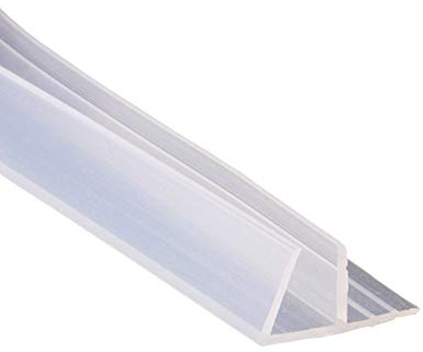 Mintice striscia di tenuta della porta del bagno doccia guarnizione finestra curvo piatto gomma da cancellare bicchiere parte inferiore tempo metereologico 6 millimetri 39 pollici forma F