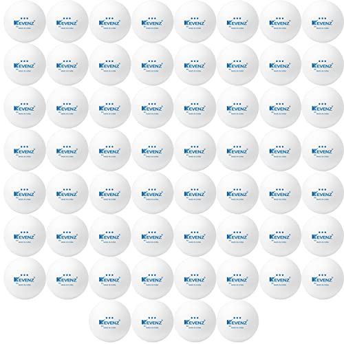 KEVENZ 3 Star Ping Pong Balls, 60,120 or 12 Pack Advanced Table Tennis Balls,Bulk Outdoor Ping-Pong Balls
