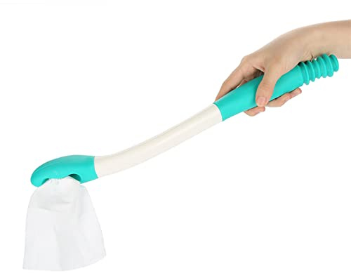 Essuie-Tout Confortable à Long Manche - Aide à l'essuyage pour Les Personnes à mobilité réduite - Plastique Durable, Design Ergonomique, Distribution Automatique du Papier