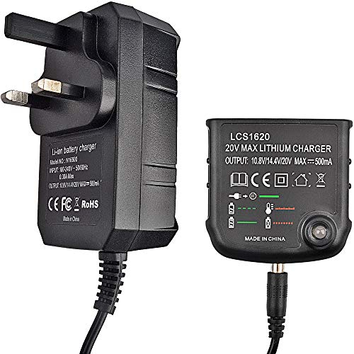 WOODS 20 Volt Lithium Battery Charger LCS1620 for Black and Decker 16V 20V Lithium Ion Battery LBXR20 LBXR20-OPE LB20 LBX20 LBX4020 LB2X4020 LBXR2020-OPE BL1514 LBXR16 LBX4020 LB2X4020 LBXR2020-OPE