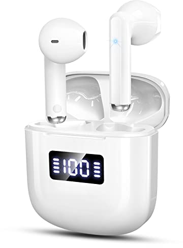 GCBIG Wireless Earbuds, Bluetooth 5.3 Headphones in Ear, 25H Playtime Wireless Earphones with 4 Mics, IP7 Waterproof Bluetooth Earbuds with Hi-Fi Stereo Sound, ENC Clear Call, Touch Control, USB-C