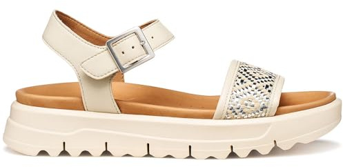 Geox Sandalo da donna D XAND 2.1S C Wedge Sandal, papiro, 37 EU