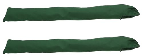 SHOWERORO Sacos de Arena Largos de Lona 2 Piezas 23X150 CM para Control de Inundaciones Tubos de Arena Vacíos Reutilizables con Banda Elástica para Puertas y Garajes Barrera Resistente