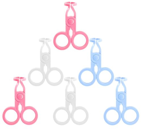 GARVALON Juego 6 Pinzas para Lentes de Contacto Accesorio para Abrir Párpados Herramientas para Quitar Lentes Duras Clip Portátil en Colores y Adecuado para Uso Diario y Cuidado
