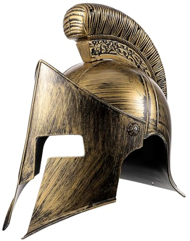 YARNOW Casco de Soldado Romano para Cosplay Accesorio Vintage para Disfraz Militar Hombre Gorra de Rendimiento para Fiestas y Carnaval Tocado Antiguo para Adultos Disfraz de Soldado