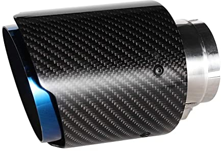 Hlyjoon Auto Brilliant Edelstahl Schalldämpfer Endrohr Automotive Modified Tail Throat Pipe Universal Auspuffspitze für 63-101mm 2.5inch-4inch