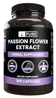 PURE ORIGINAL INGREDIENTS, Passion Flower Extract, 365 Capsules