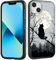 ZQLPLZR Magnetische Schutzhülle für iPhone 15 Plus, kompatibel mit MagSafe] [Fallschutz in Militärqualität], robuste, stoßfeste Handyhülle für iPhone 15 Plus 6,7 Zoll, schwarze Katze und Mond