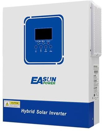 POWLAND 2000W Hybrid wechselrichter, netzunabhängiger Reiner Sinus-Wechselrichter, DC 12V zu AC 230V, maximale PV 900W 30-160VDC, für 12V Blei- und Lithium-Batterien, mit WiFi-Modul