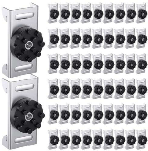 Zonon 100 Pack Soundproofing Sound Isolation Clips Resilient Channel Mounting Clip Reduces Noise from Noisy Neighbors for Apartment Recording Studio Sound Proofing for Walls and Ceilings (Black)