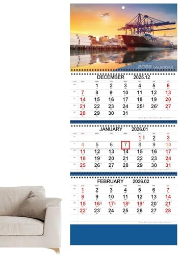 4. Calendario de pared 2026 - Photo Marco pared y calendario de escritorio, inserto de imagen de bricolaje | Contiene sus propias fotos personalizadas Jan -Dec, Over Binding, Comp